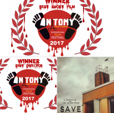!"SAVE" RECIBE DOS PREMIOS EN GRECIA EN EL "ANATOMY CRIME & HORROR INTERNATIONAL FILM FESTIVAL 2017"!