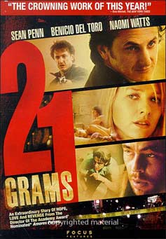 21 GRAMOS (Alejandro Gonzales de Inarritu, U.S.A, 2003)
